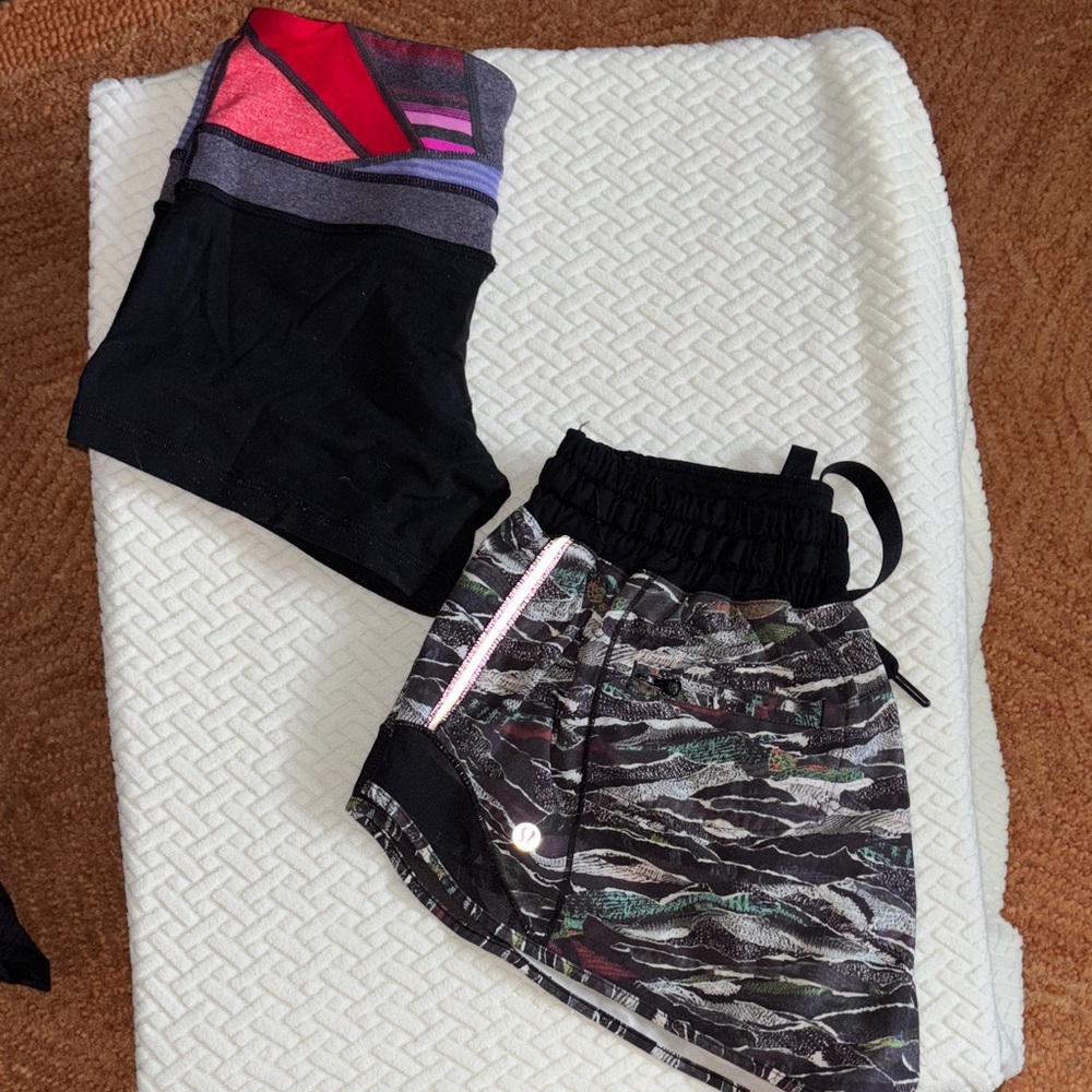 Lululemon 2” Biker and Low-Rise Runner Short